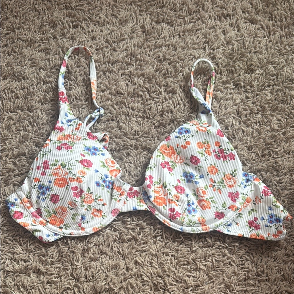 SHEIN Floral Bikini Top - Multicolor